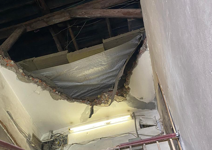 Частично обрушившийся дом в Лефортово ранее был исключен из программы реновации