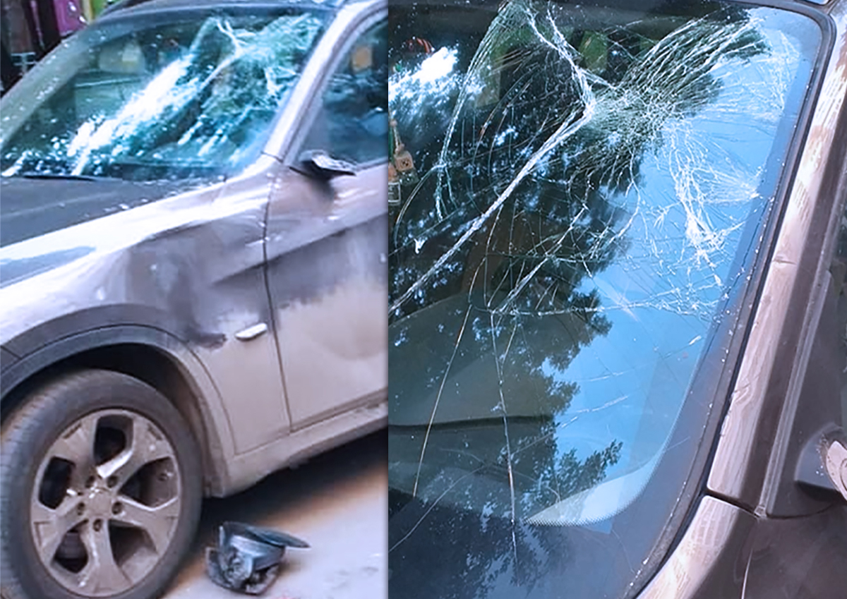 На юге Москвы пьяный водитель электросамоката врезался в припаркованный автомобиль