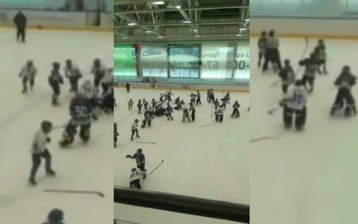 В Тольятти юные хоккеисты устроили драку на турнире Кубка Федерации